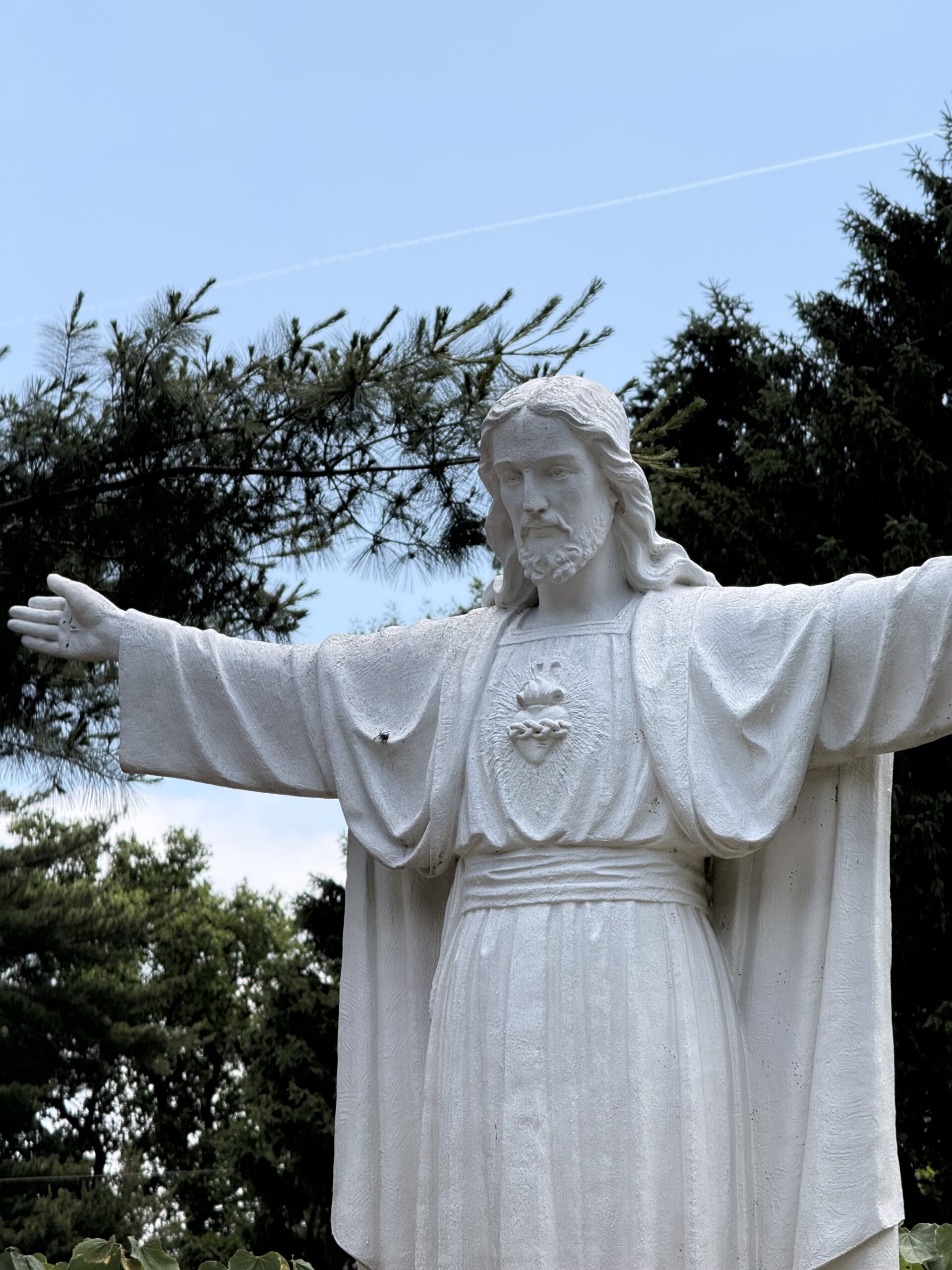 IMG_3350 Sacred Heart of Jesus statue outside